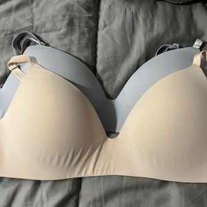 Victoria's Secret Beige and Gray Bras